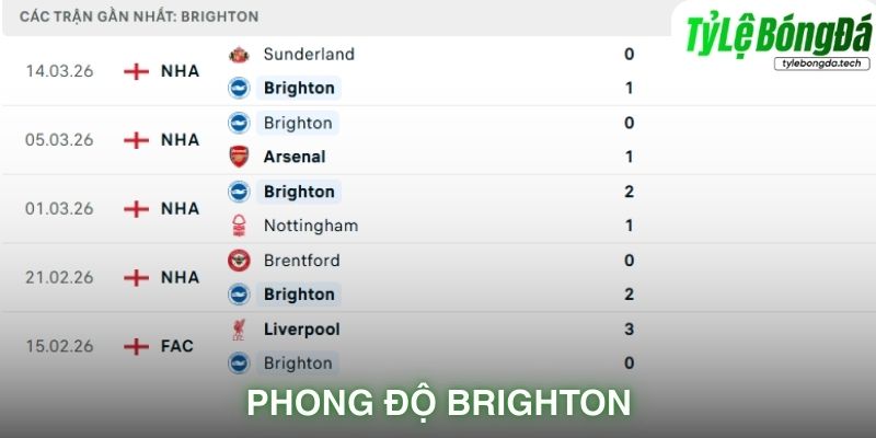 Phong độ Brighton