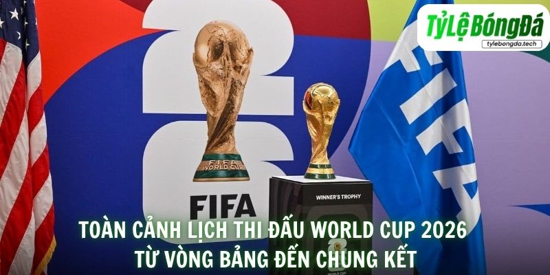 Toàn cảnh lịch thi đấu World Cup 2026 từ vòng bảng đến chung kết