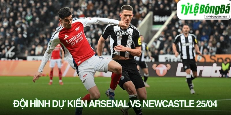 Tình hình lực lượng Arsenal vs Newcastle 25/04