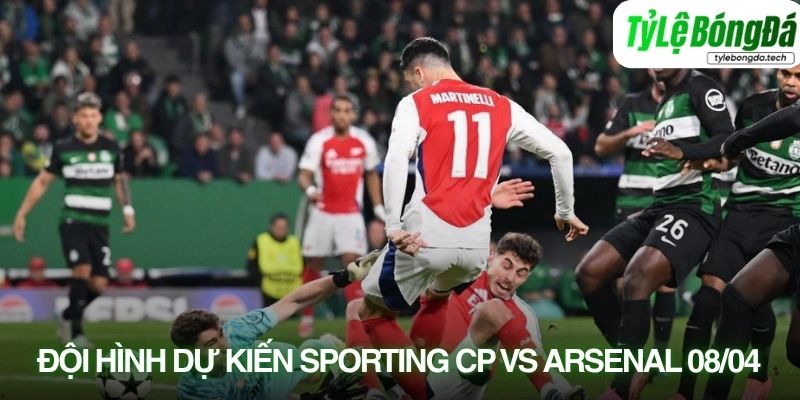 Tình hình lực lượng Sporting CP vs Arsenal 08/04